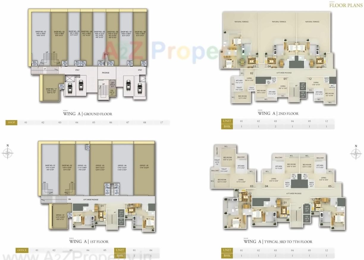 Layout of real estate project Unimont Empire located at Khopoli, Raigarh, Maharashtra