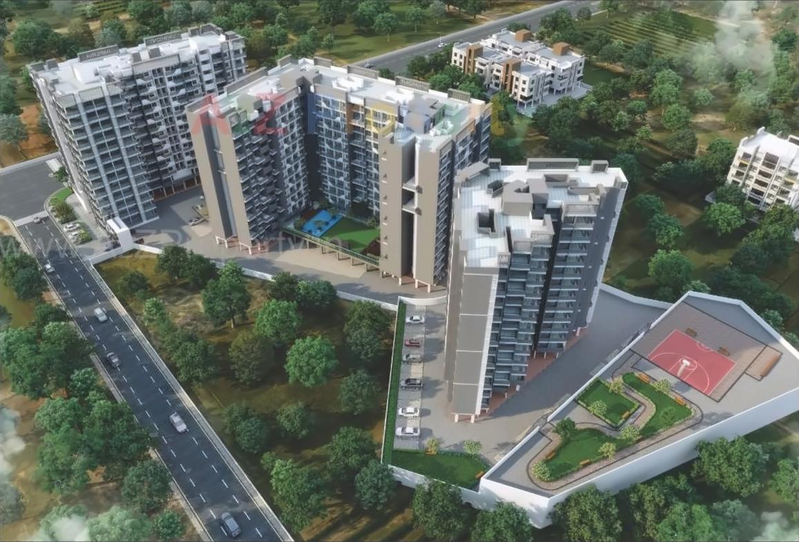 3D Elevation of real estate project Unimont Imperia located at Warose-tarf-wankhal, Raigarh, Maharashtra