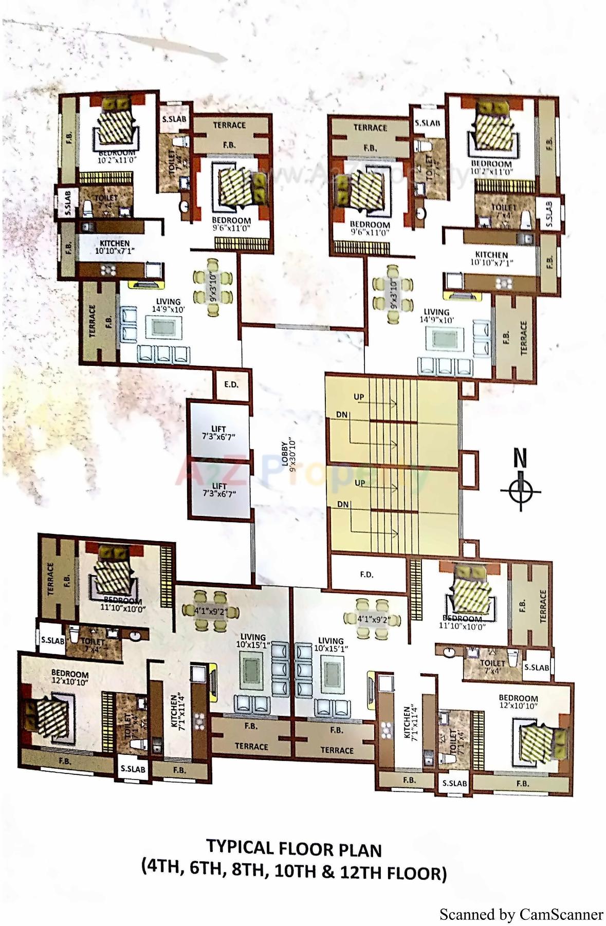 Layout of real estate project Vaastu Sai located at Ulawe, Raigarh, Maharashtra