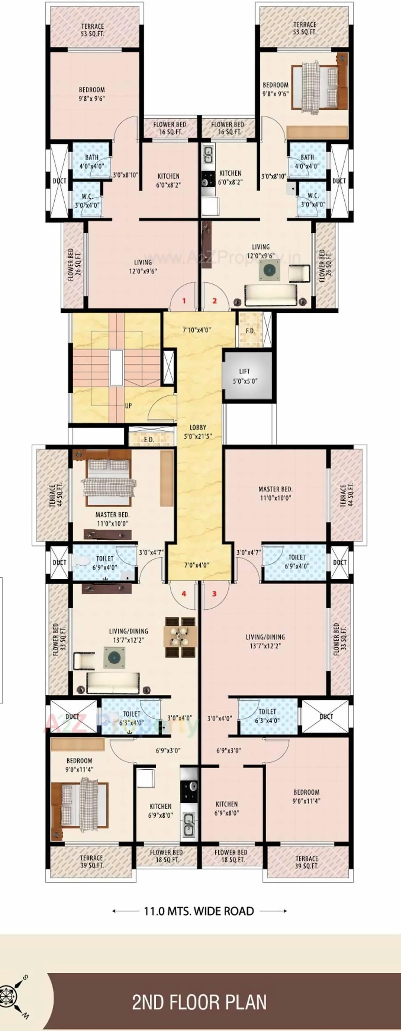 Layout of real estate project Vankvanis Ela located at Ulawe, Raigarh, Maharashtra
