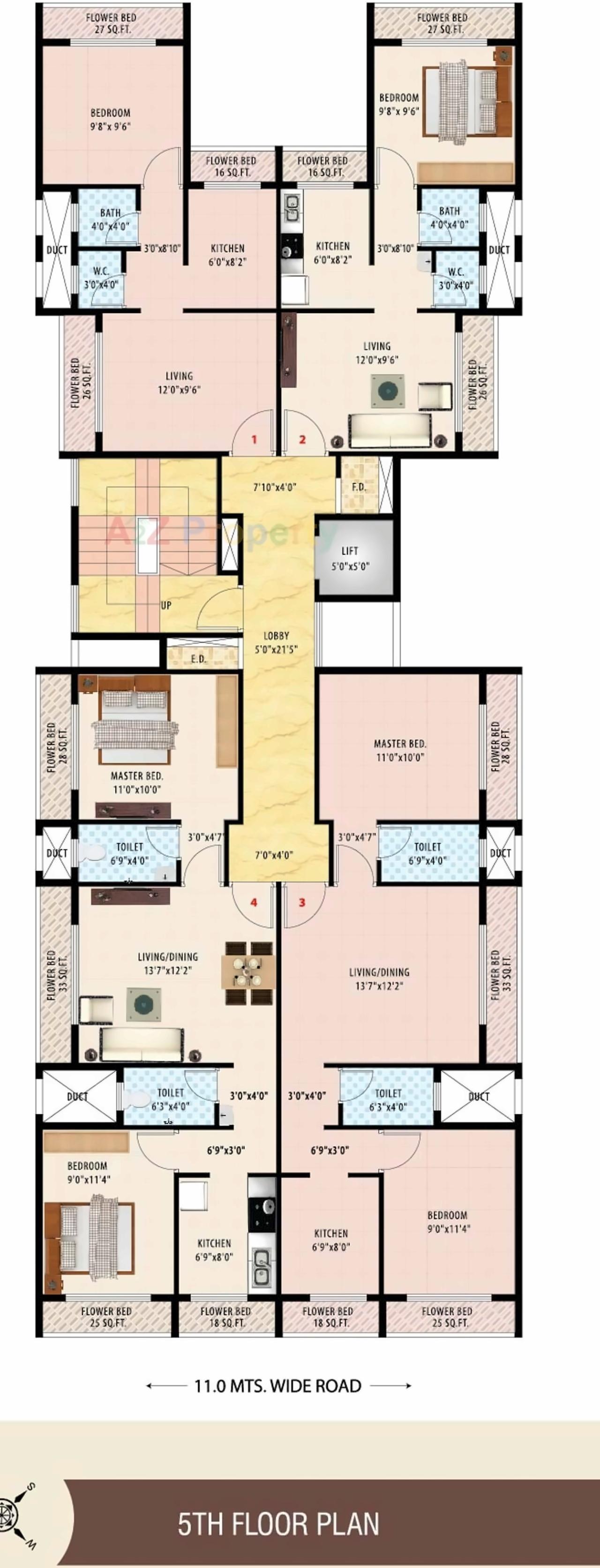 Layout of real estate project Vankvanis Ela located at Ulawe, Raigarh, Maharashtra
