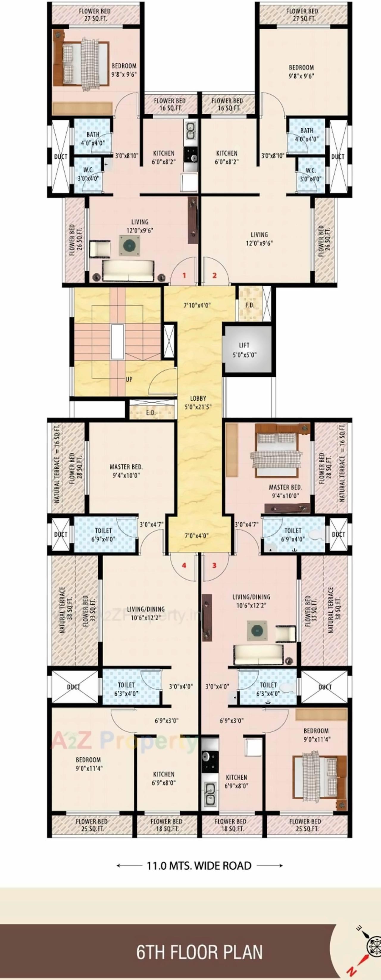 Layout of real estate project Vankvanis Ela located at Ulawe, Raigarh, Maharashtra