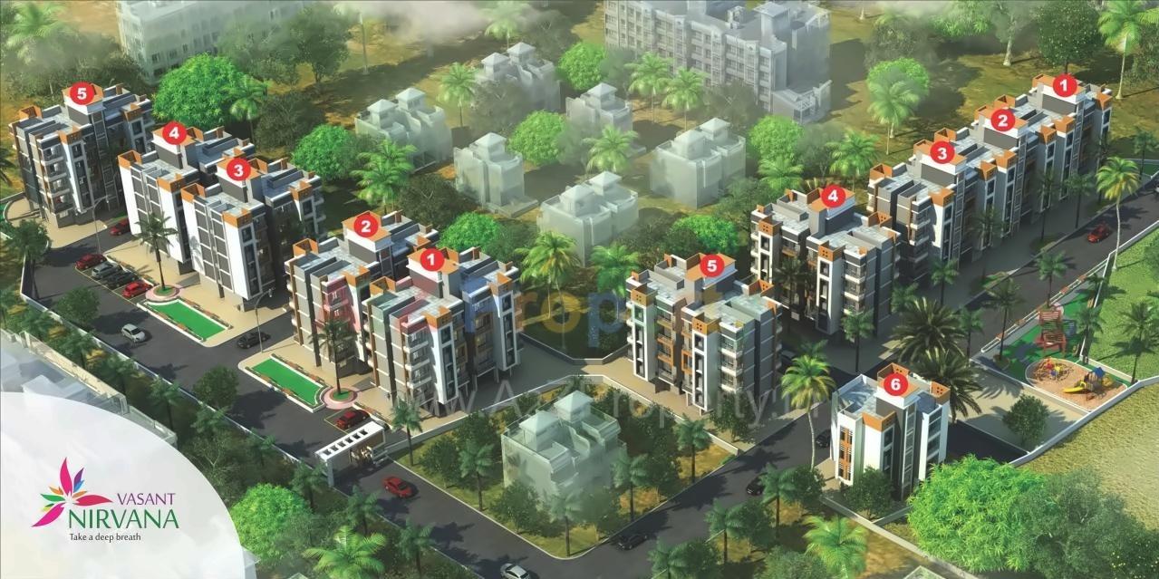 3D Elevation of real estate project Vasant Nirvana located at Dhamote, Raigarh, Maharashtra