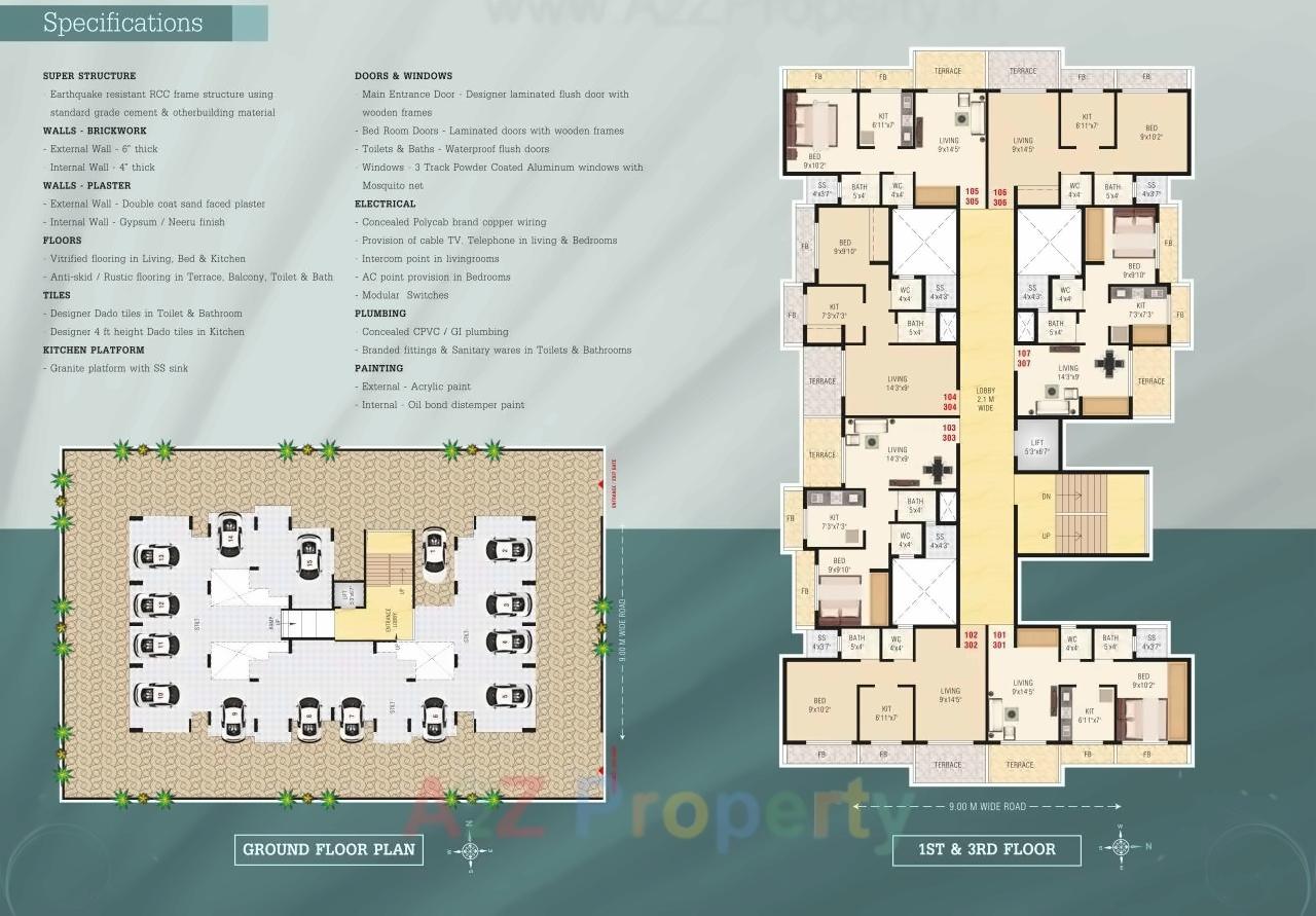 Layout of real estate project Venus Heights located at Taloje-panchnad-, Raigarh, Maharashtra
