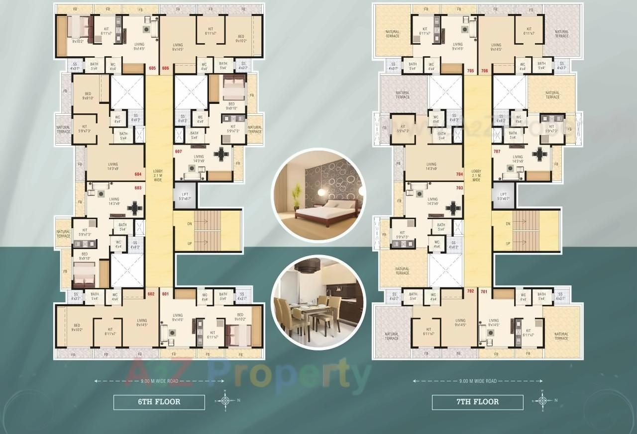 Layout of real estate project Venus Heights located at Taloje-panchnad-, Raigarh, Maharashtra