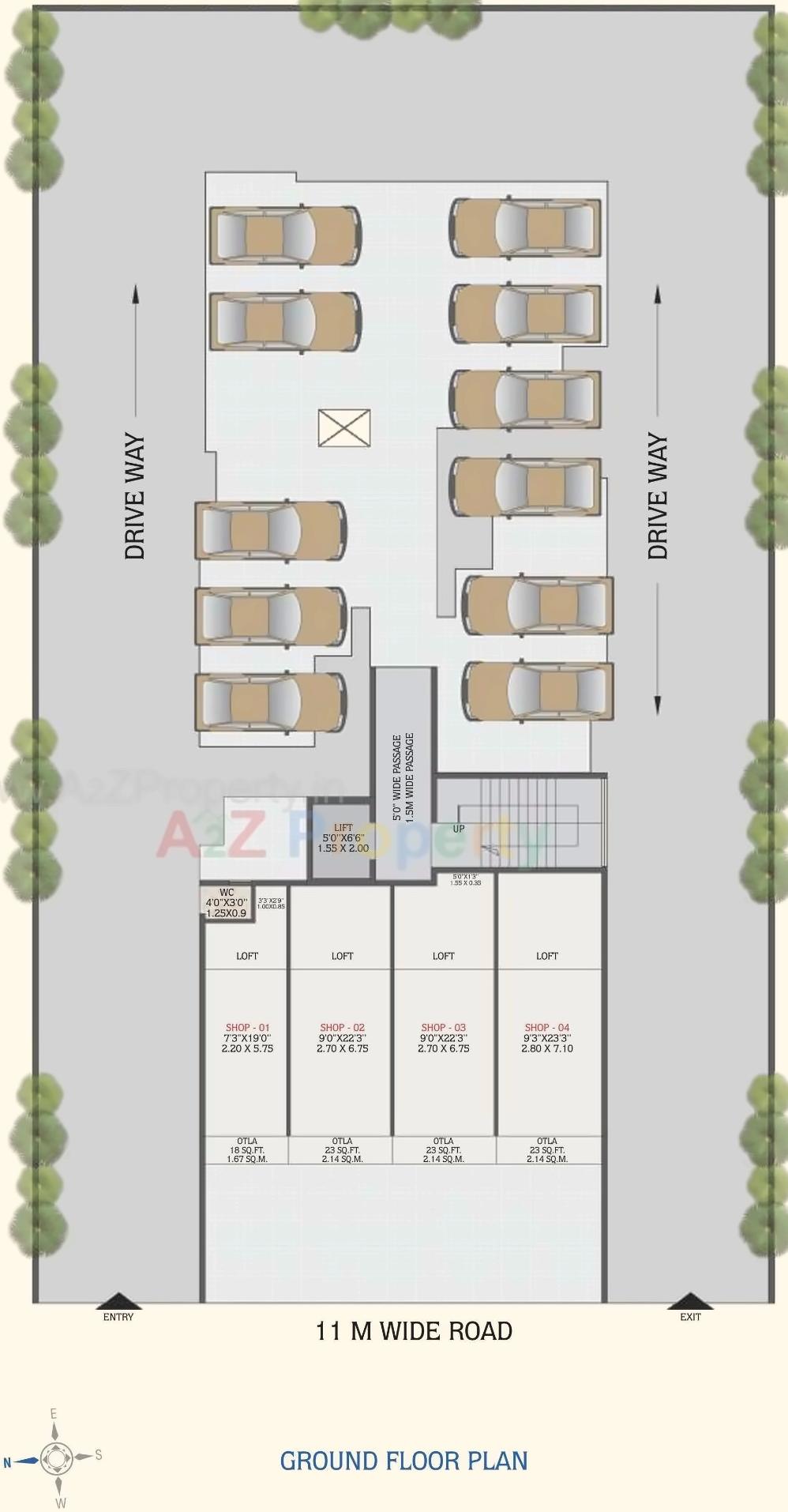 Layout of real estate project Vighnesh located at Karanjade, Raigarh, Maharashtra