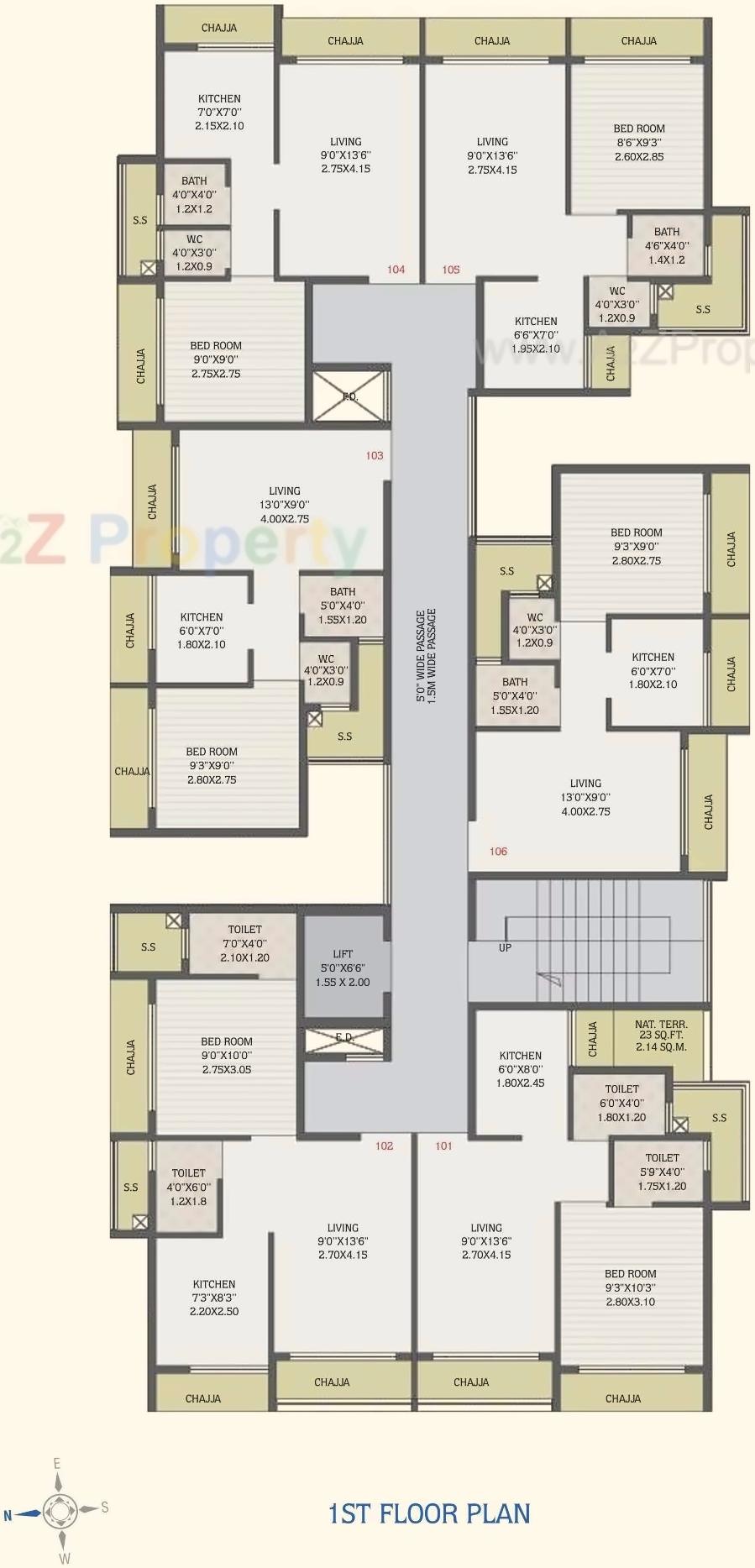 Layout of real estate project Vighnesh located at Karanjade, Raigarh, Maharashtra