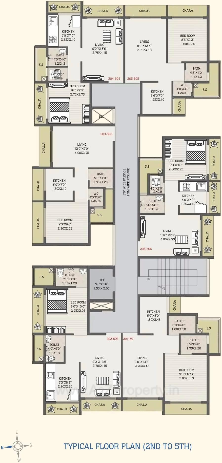 Layout of real estate project Vighnesh located at Karanjade, Raigarh, Maharashtra