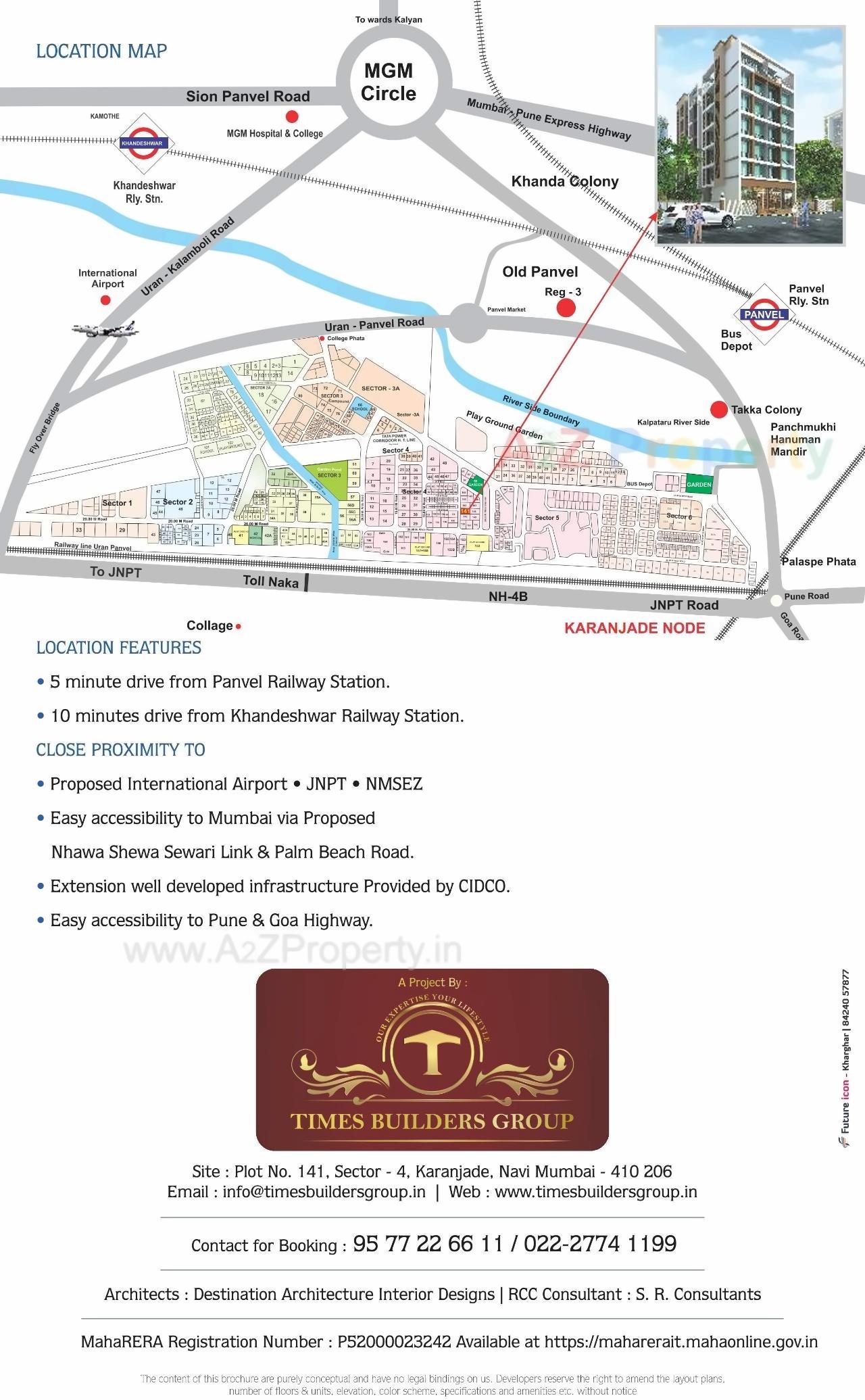  of real estate project Vighnesh located at Karanjade, Raigarh, Maharashtra