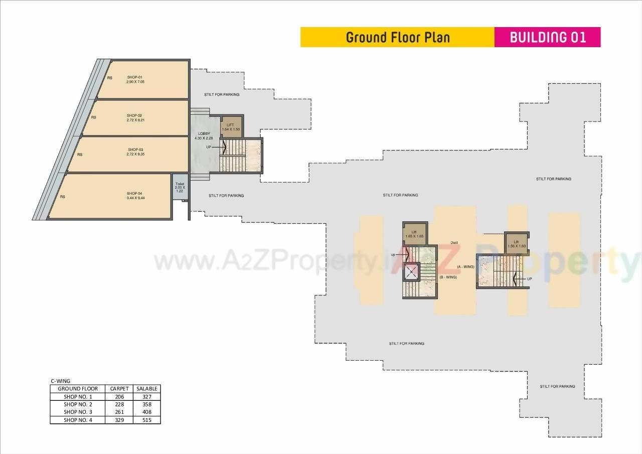 Layout of real estate project Vinayak Sankul located at Dahiwali-t-waredi, Raigarh, Maharashtra