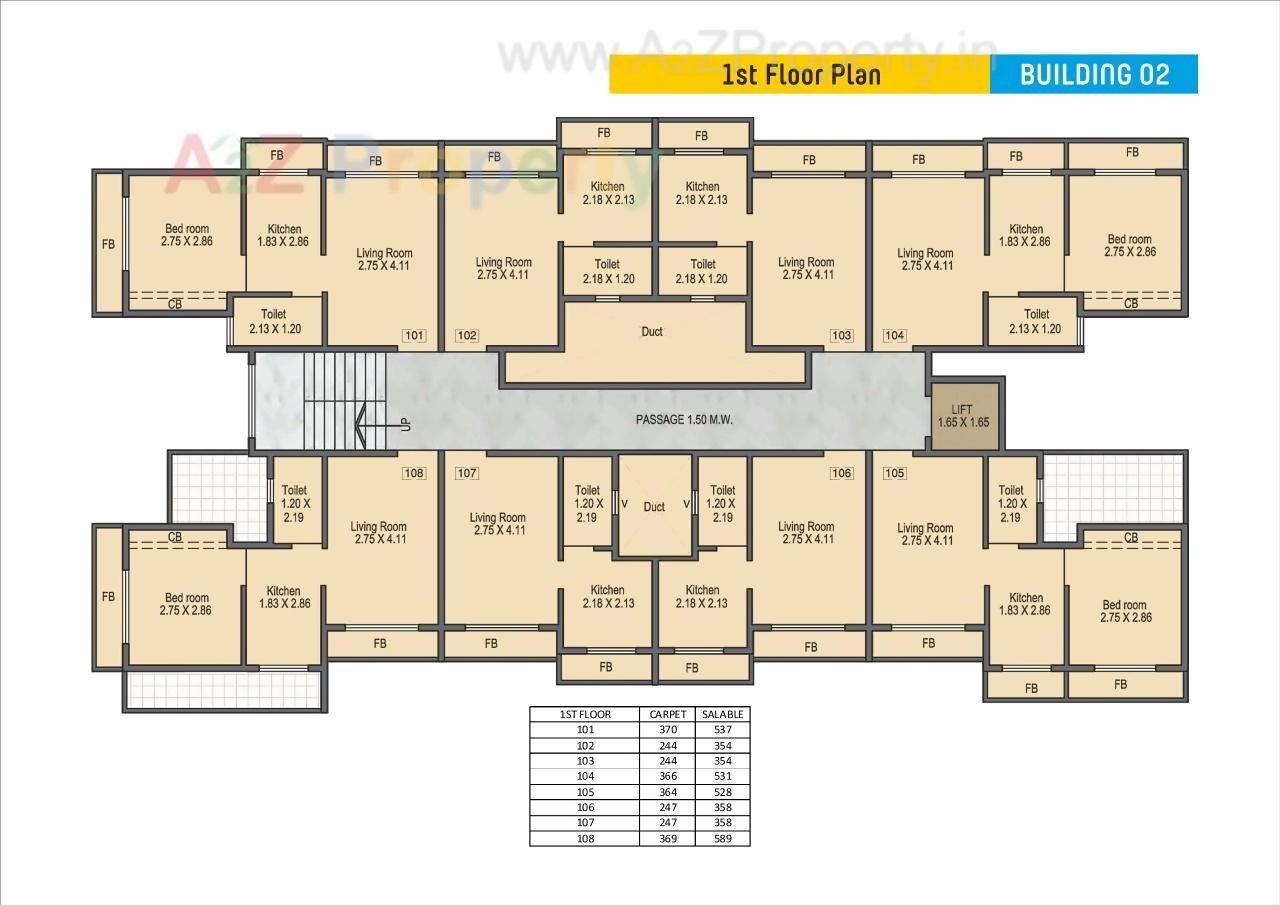 Layout of real estate project Vinayak Sankul located at Dahiwali-t-waredi, Raigarh, Maharashtra