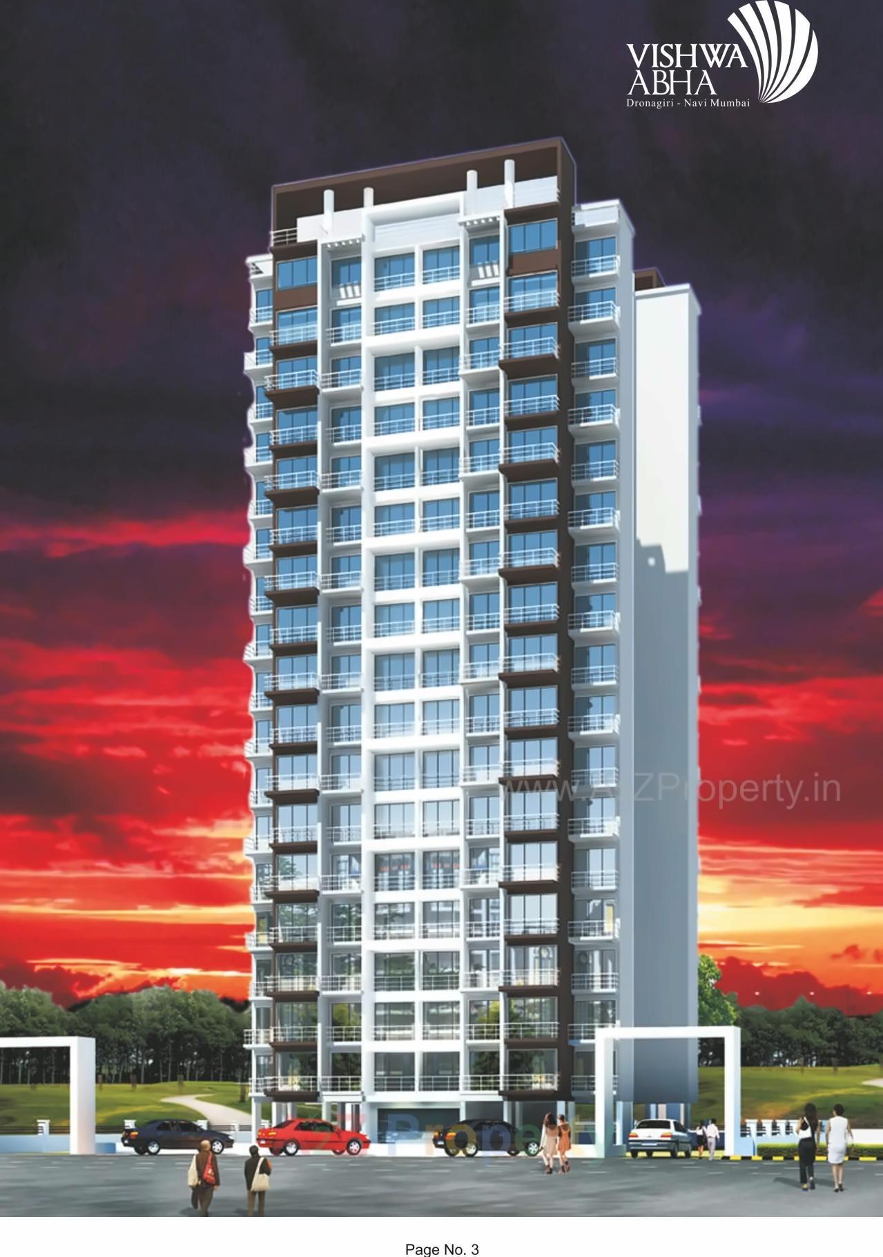 3D Elevation of real estate project Vishwa Abha located at Uran, Raigarh, Maharashtra