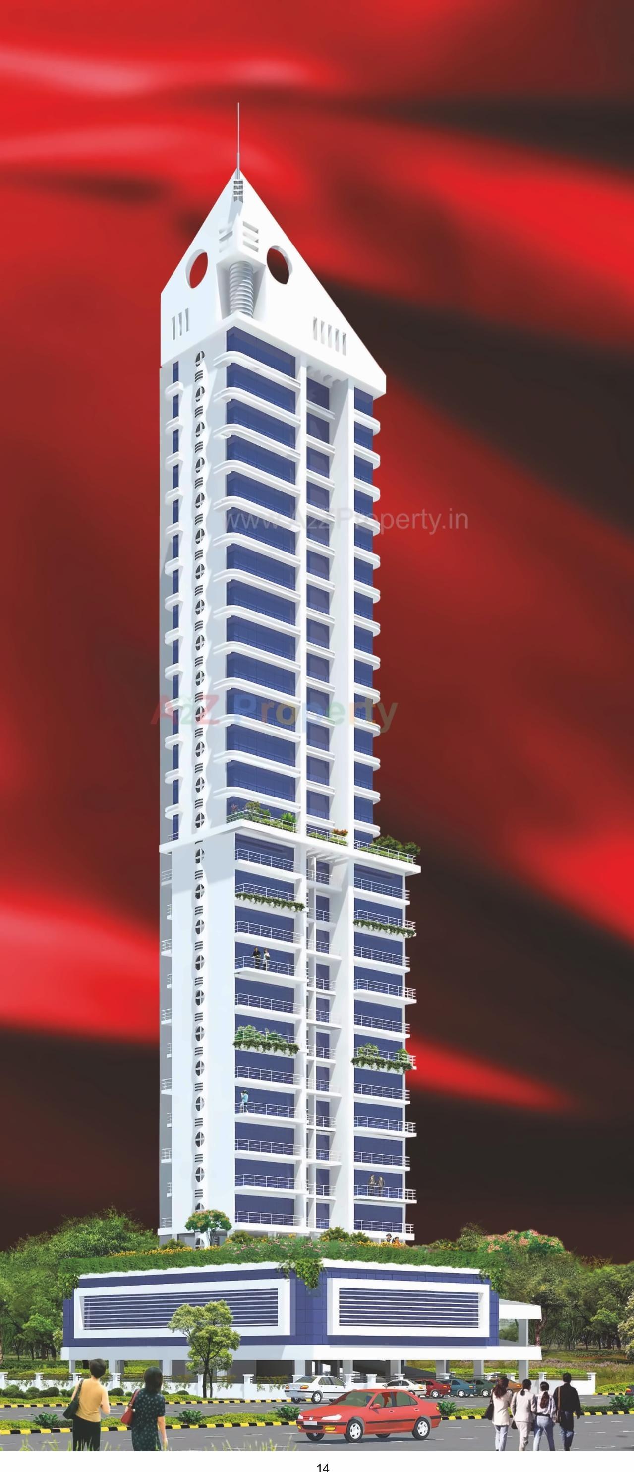 3D Elevation of real estate project Vishwa Hans located at Kharghar, Raigarh, Maharashtra