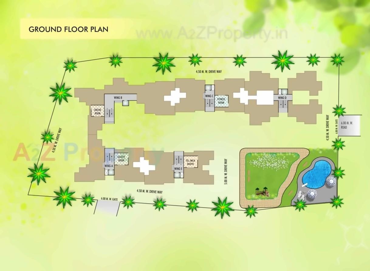 Layout of real estate project Vrindavan located at Karjat, Raigarh, Maharashtra