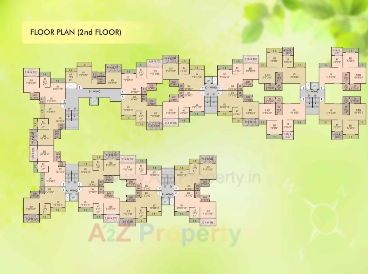 Layout of real estate project Vrindavan located at Karjat, Raigarh, Maharashtra