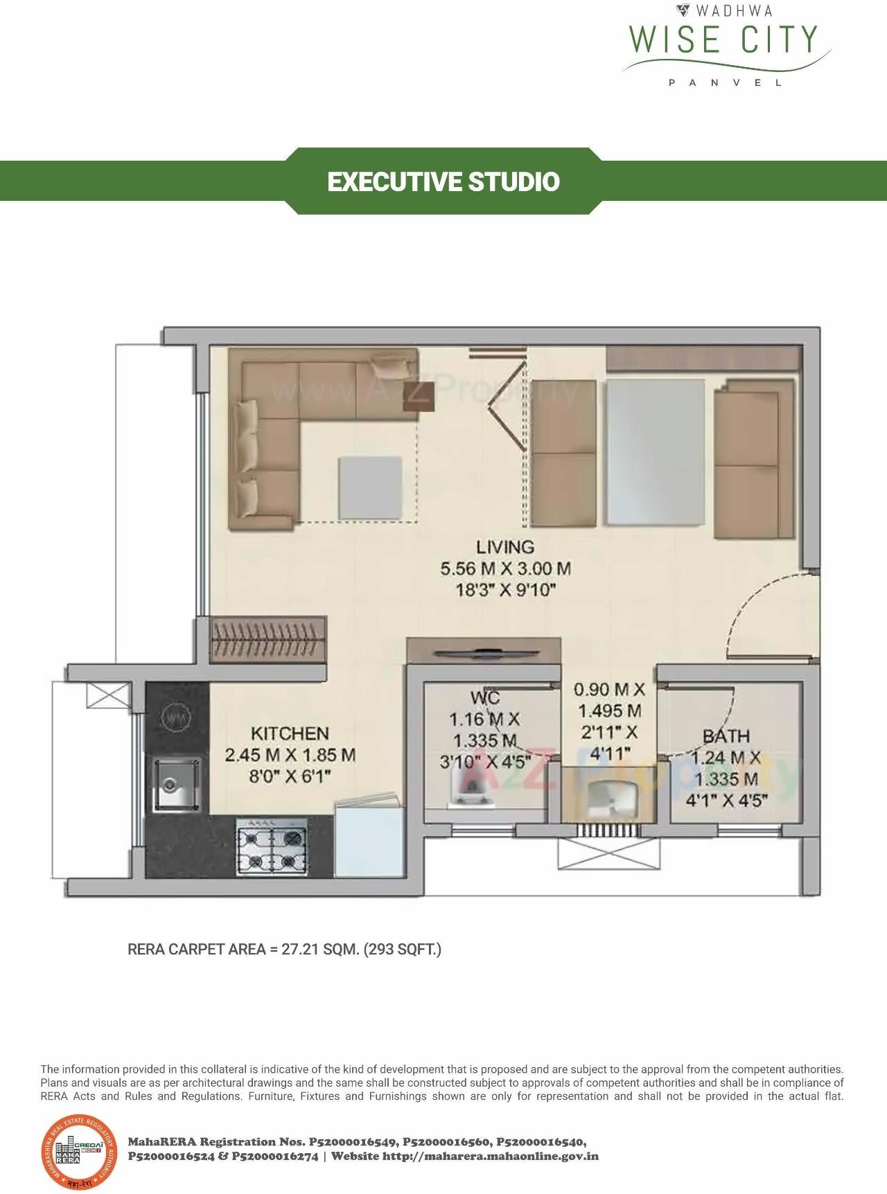 Layout of real estate project Wise City, South Block , Plot Rz located at Wardoli, Raigarh, Maharashtra
