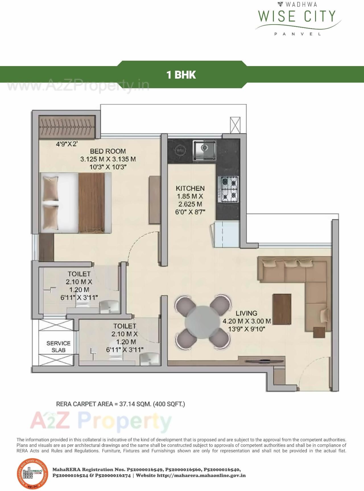 Layout of real estate project Wise City, South Block , Plot Rz located at Wardoli, Raigarh, Maharashtra