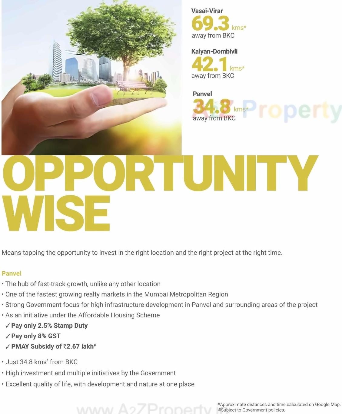  of real estate project Wise City, South Block , Plot Rz located at Wardoli, Raigarh, Maharashtra