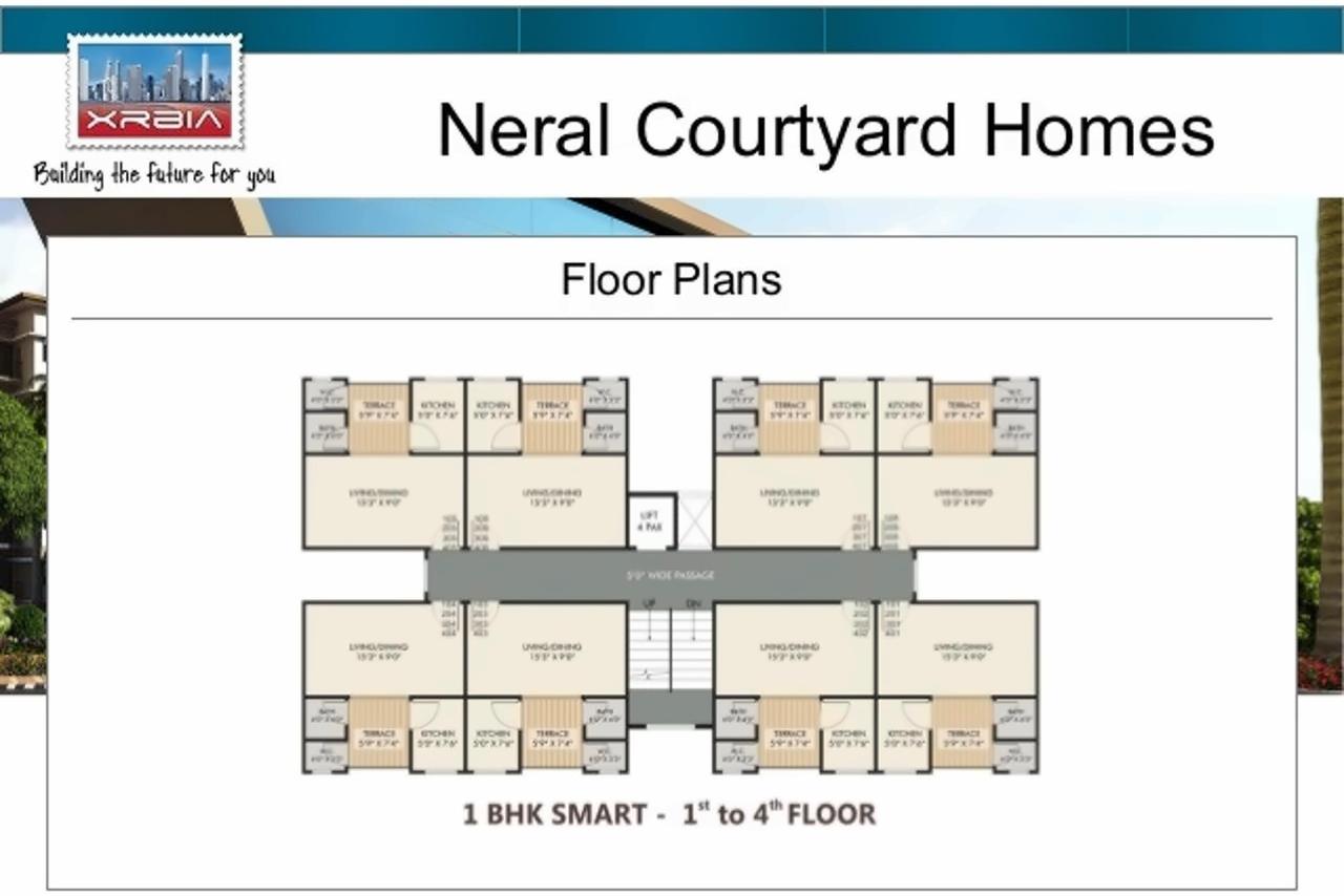 Layout of real estate project Xrbia Warai / Neral located at Varai-t-waredi, Raigarh, Maharashtra