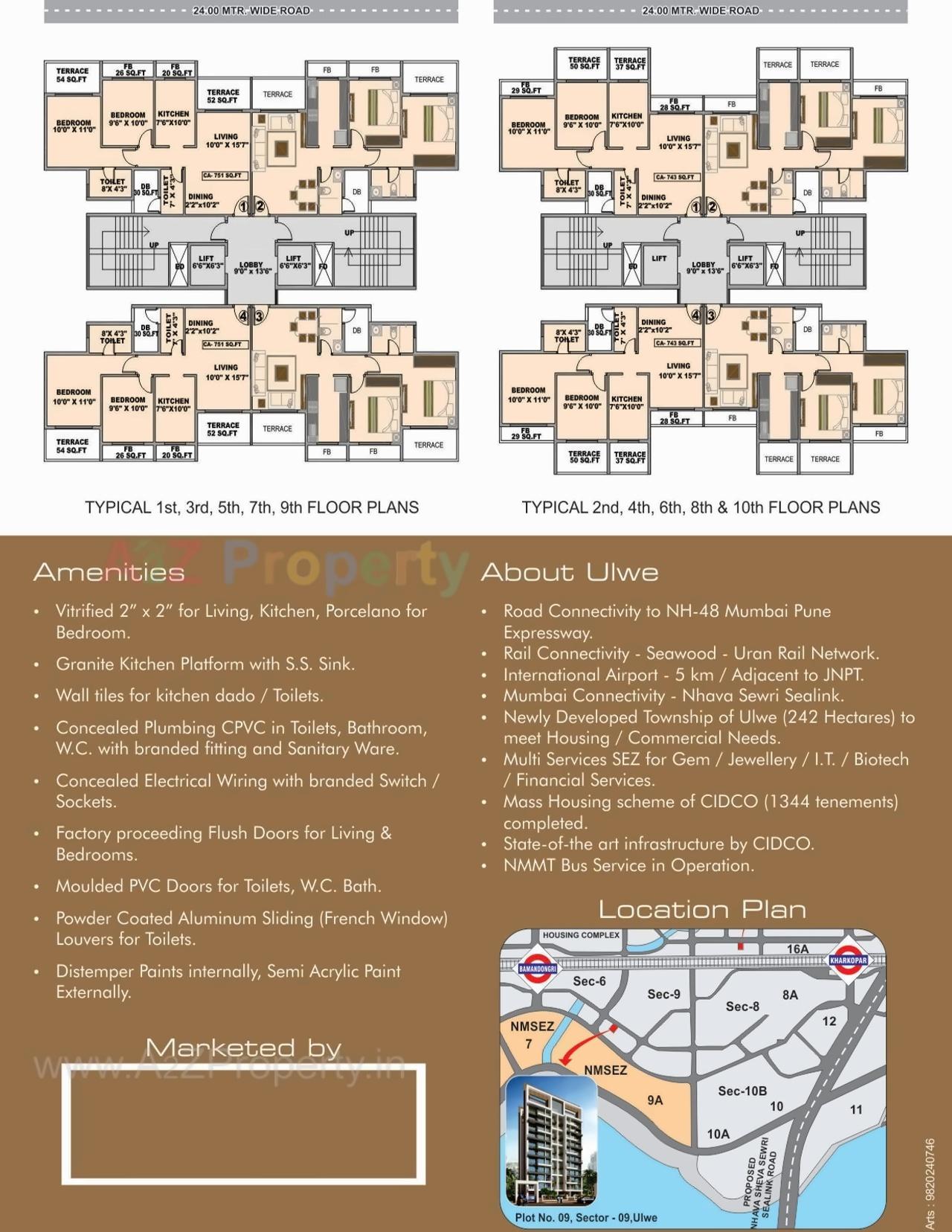  of real estate project Yash Heights located at Ulawe, Raigarh, Maharashtra