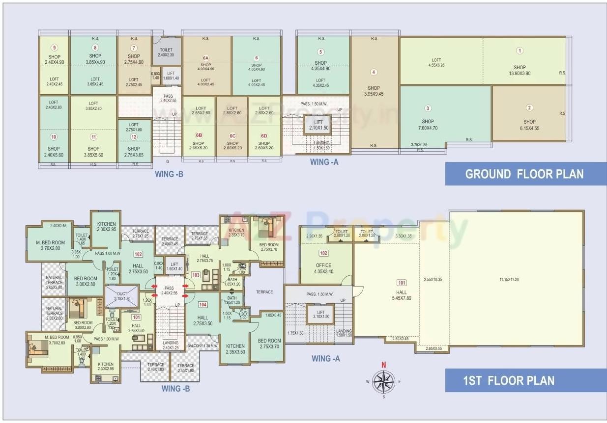 Layout of real estate project Aathley Sankul located at Rahataghar, Ratnagiri, Maharashtra