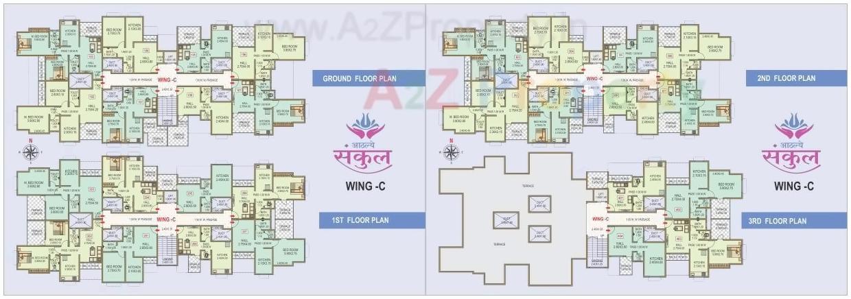 Layout of real estate project Aathley Sankul located at Rahataghar, Ratnagiri, Maharashtra