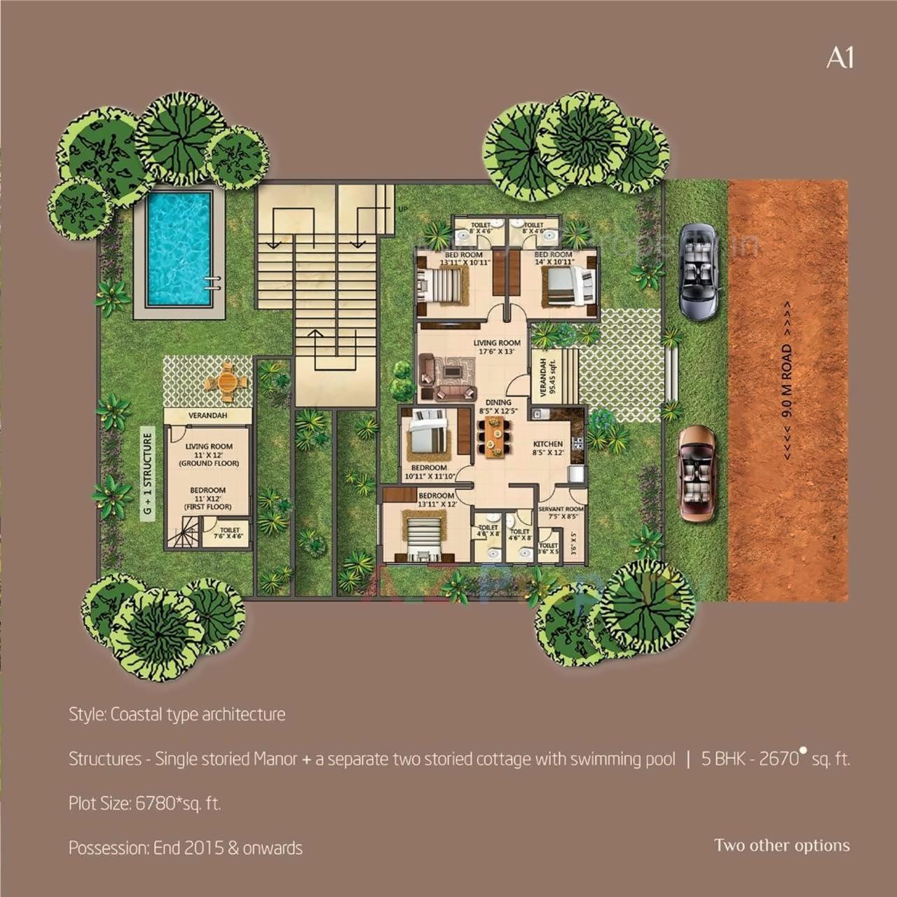 Layout of real estate project Blue Breeze located at Harnai, Ratnagiri, Maharashtra