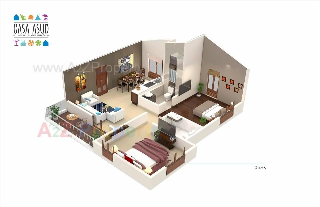 Layout of real estate project Casa Asud located at Asud, Ratnagiri, Maharashtra