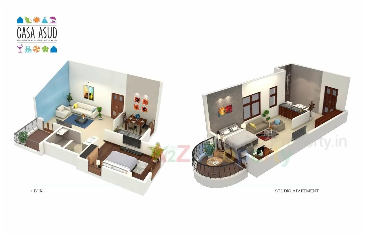 Layout of real estate project Casa Asud located at Asud, Ratnagiri, Maharashtra