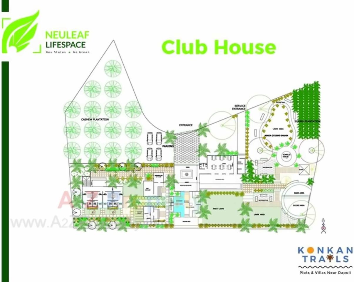 Layout of real estate project Konkan Trails Lifespace located at Agarwayangani, Ratnagiri, Maharashtra