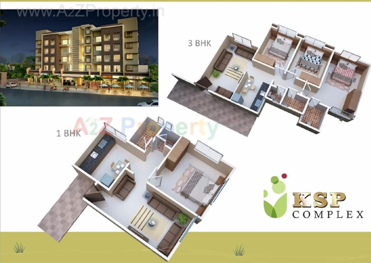 Layout of real estate project Ksp Complex located at Nachane-ct, Ratnagiri, Maharashtra