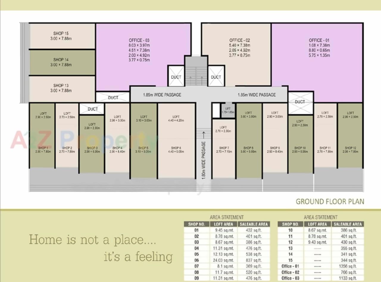 Layout of real estate project Ksp Complex located at Nachane-ct, Ratnagiri, Maharashtra