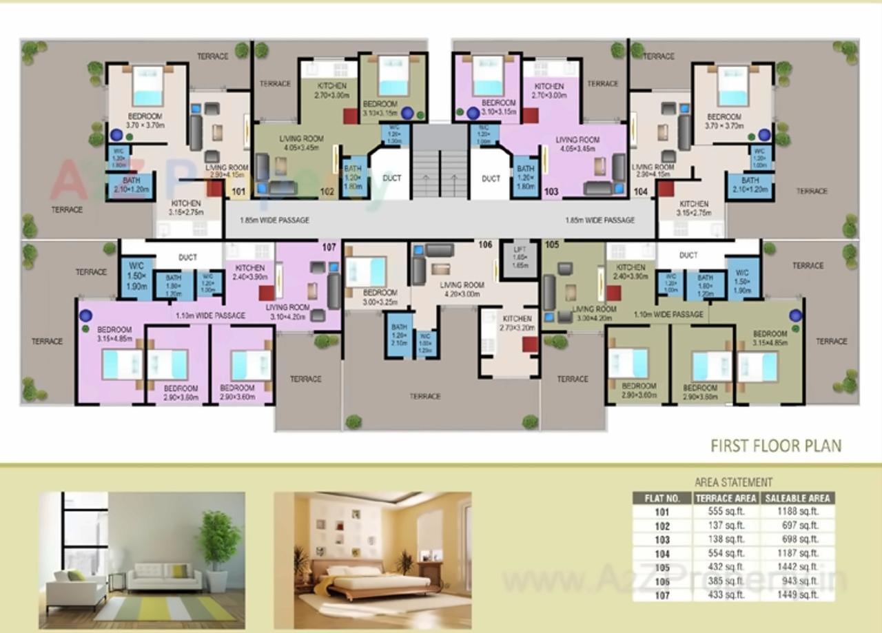 Layout of real estate project Ksp Complex located at Nachane-ct, Ratnagiri, Maharashtra