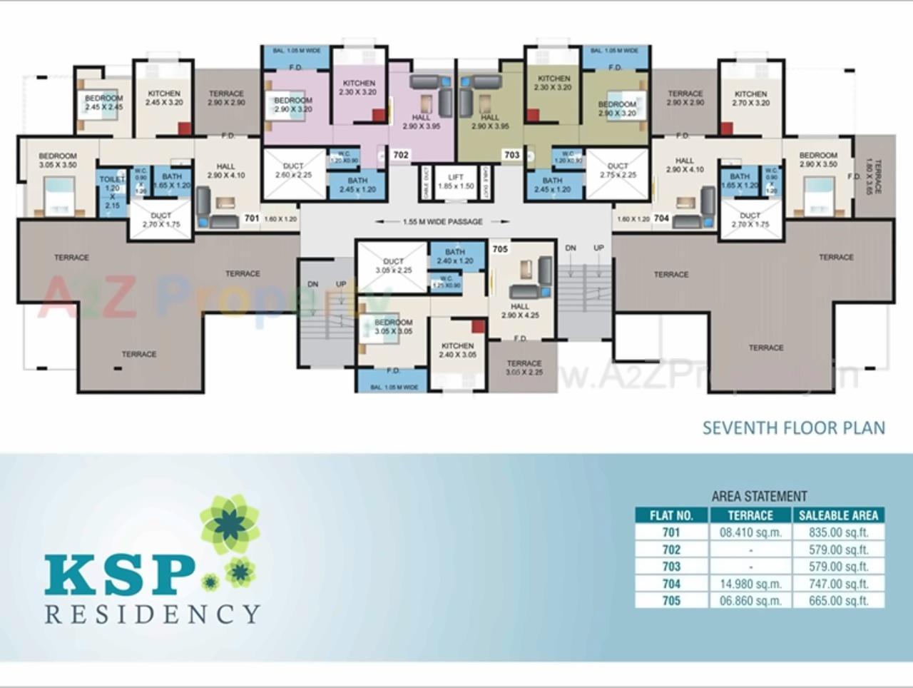 Layout of real estate project Ksp Residency located at Nachane-ct, Ratnagiri, Maharashtra