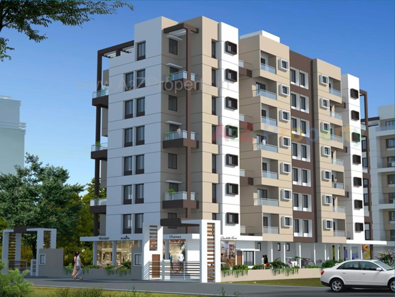 3D Elevation of real estate project Ksp Residency located at Nachane-ct, Ratnagiri, Maharashtra
