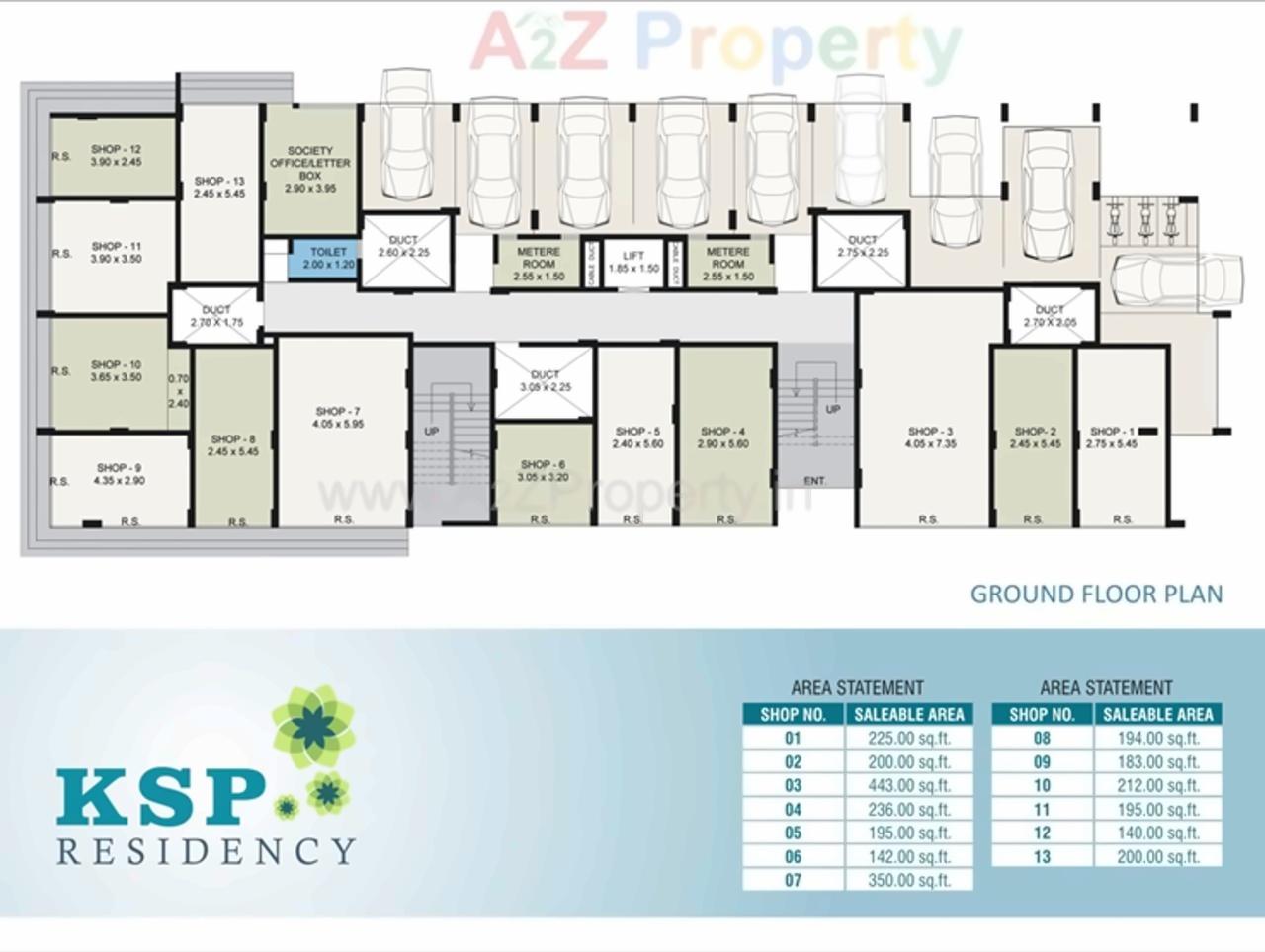 Layout of real estate project Ksp Residency located at Nachane-ct, Ratnagiri, Maharashtra