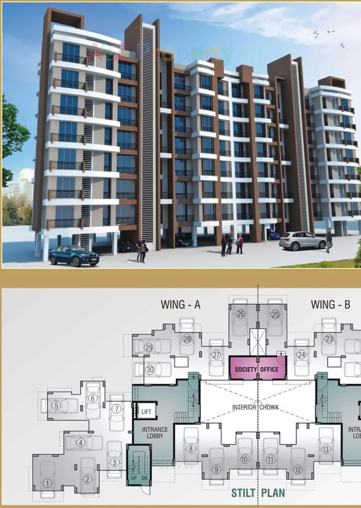 Layout of real estate project Laxmi Paradise located at Nachane-ct, Ratnagiri, Maharashtra