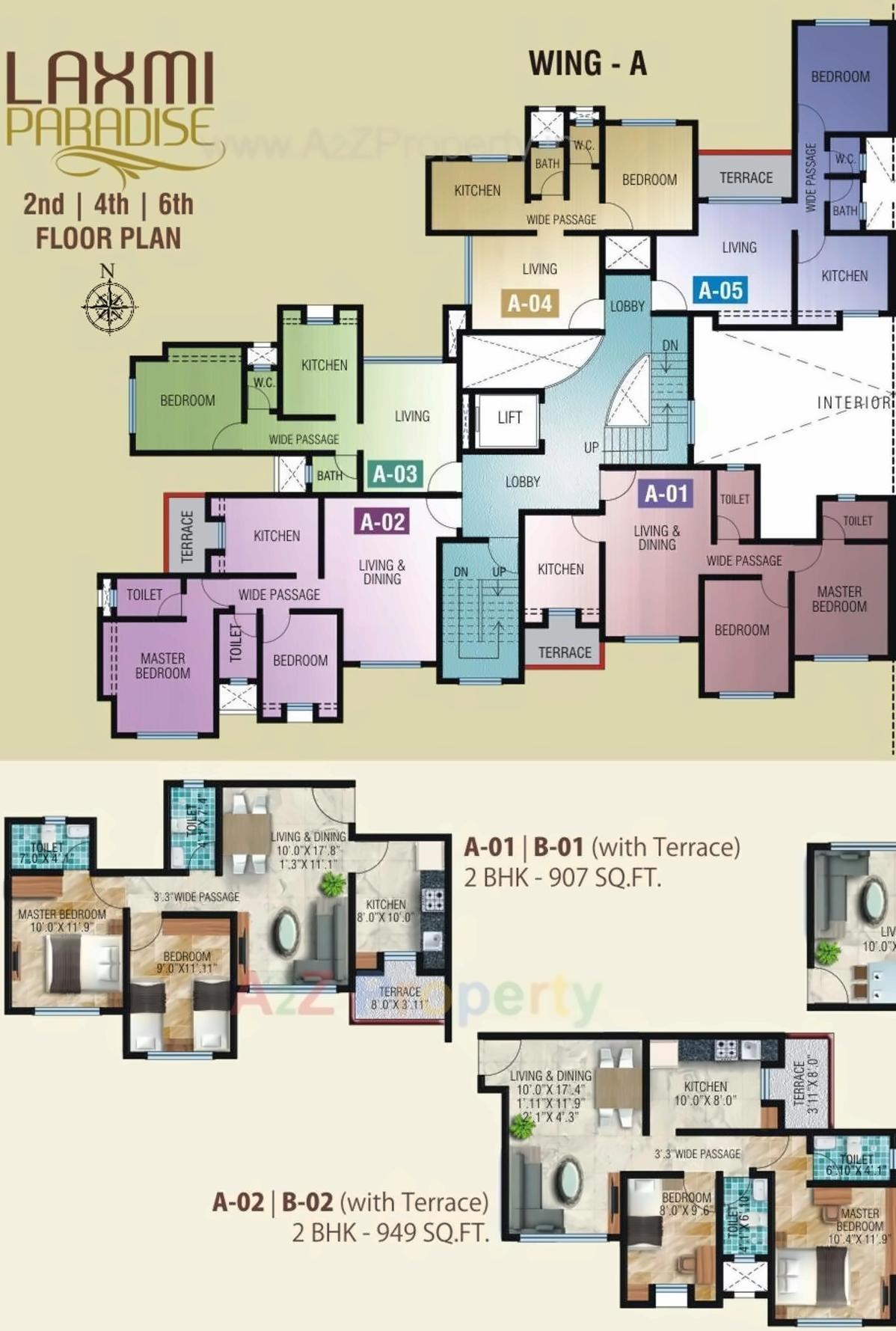 Layout of real estate project Laxmi Paradise located at Nachane-ct, Ratnagiri, Maharashtra