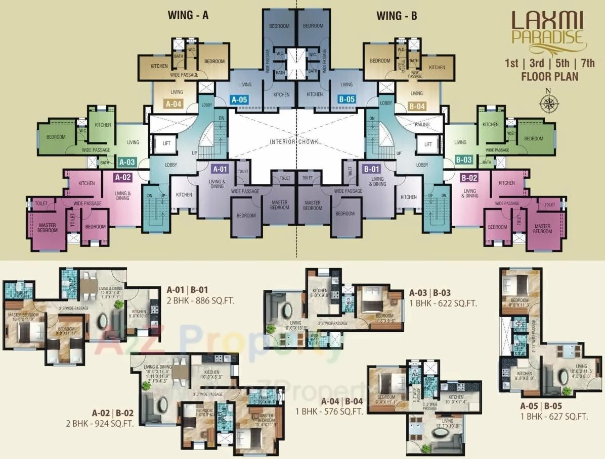 Layout of real estate project Laxmi Paradise located at Nachane-ct, Ratnagiri, Maharashtra