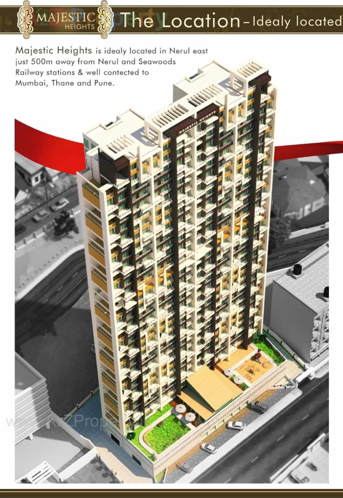 3D Elevation of real estate project Majestic Height located at Dapoli-camp, Ratnagiri, Maharashtra