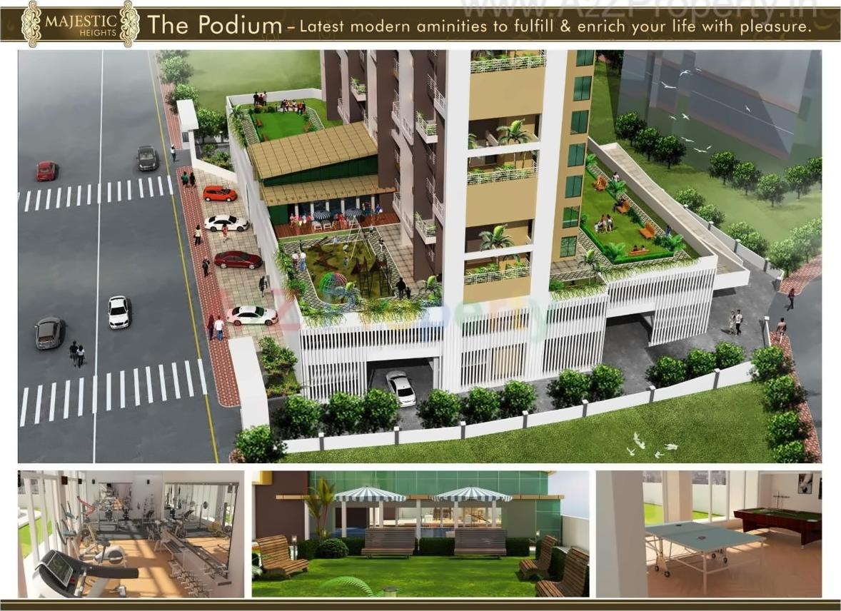 3D Elevation of real estate project Majestic Height located at Dapoli-camp, Ratnagiri, Maharashtra