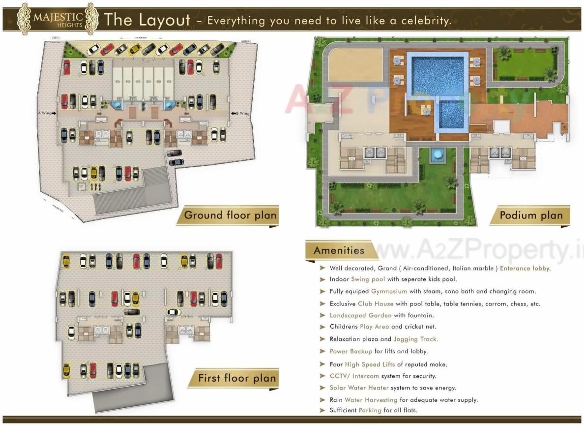 Layout of real estate project Majestic Height located at Dapoli-camp, Ratnagiri, Maharashtra