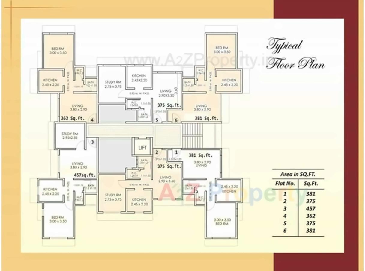 Layout of real estate project Pawar Residency located at Kherdi-ct, Ratnagiri, Maharashtra