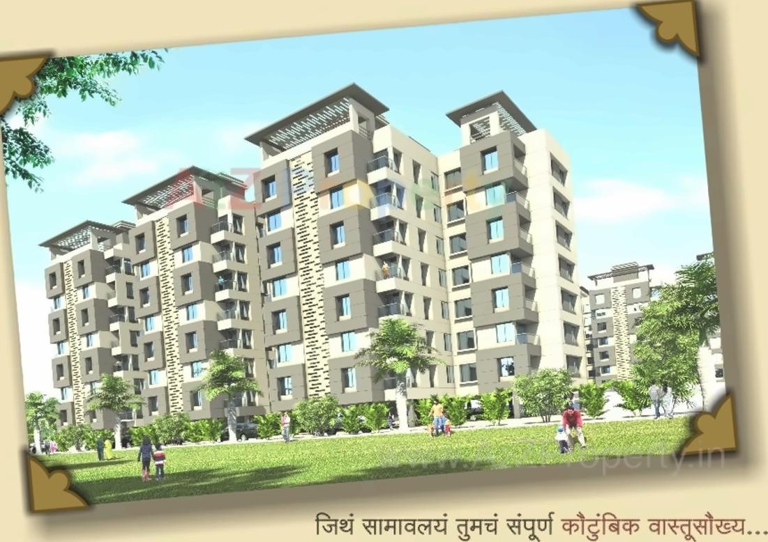 3D Elevation of real estate project Adarsh Krutika located at Saidapur, Satara, Maharashtra