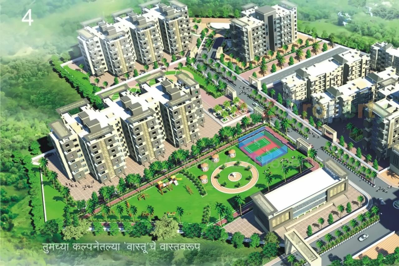 3D Elevation of real estate project Adarsh Krutika located at Saidapur, Satara, Maharashtra