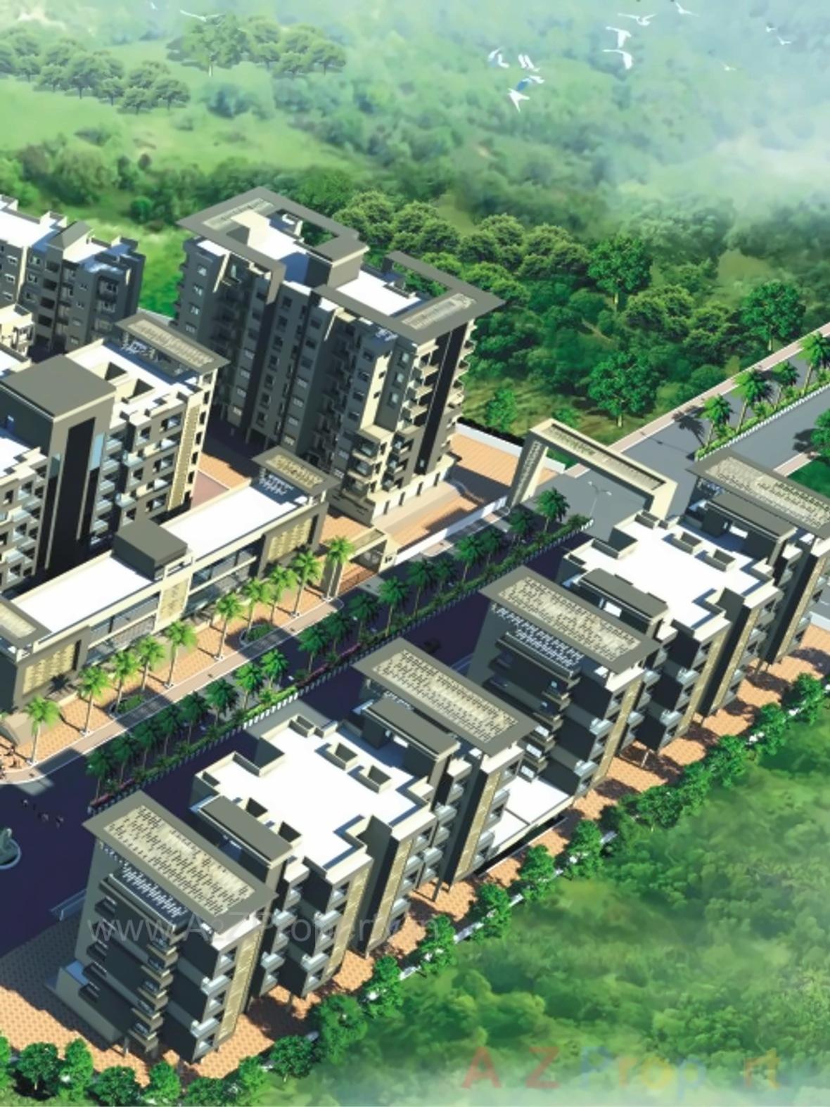 3D Elevation of real estate project Adarsh Krutika located at Saidapur, Satara, Maharashtra
