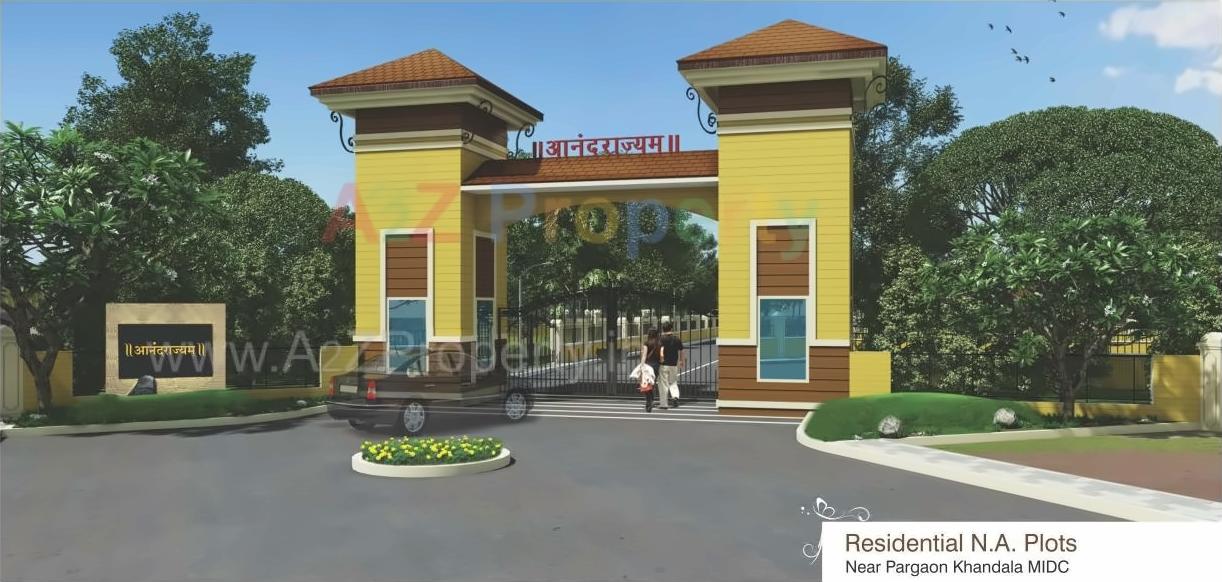 3D Elevation of real estate project Anandrajyam located at Ahire, Satara, Maharashtra
