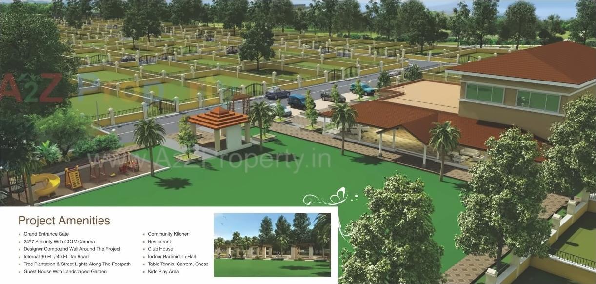 3D Elevation of real estate project Anandrajyam located at Ahire, Satara, Maharashtra