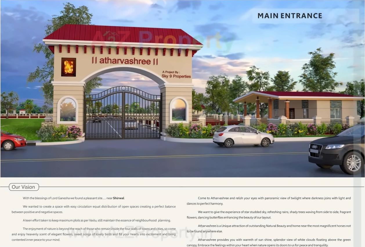 3D Elevation of real estate project Atharvashree located at Vadgaon, Satara, Maharashtra
