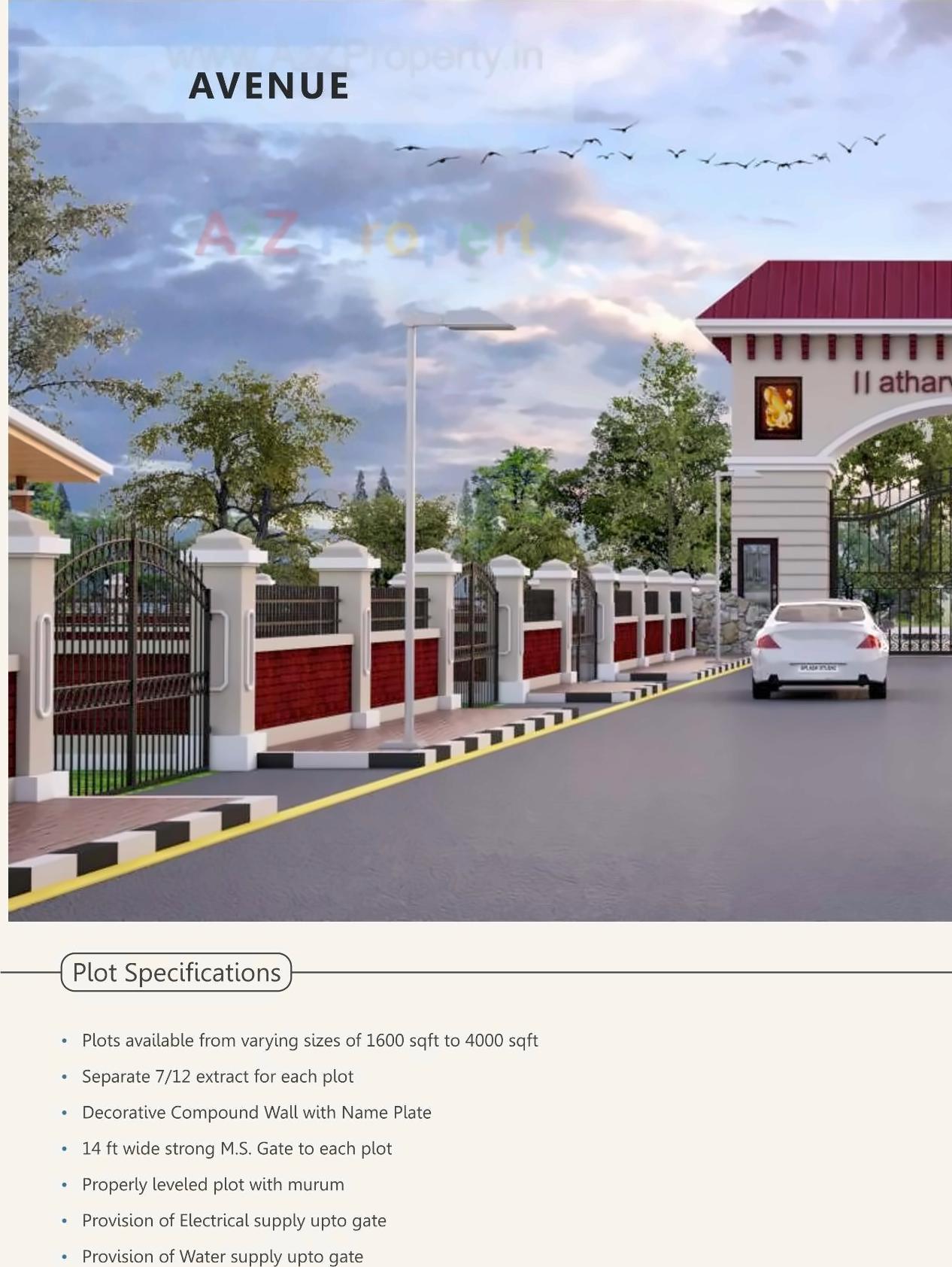 3D Elevation of real estate project Atharvashree located at Vadgaon, Satara, Maharashtra